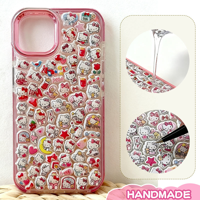 DIY Cartoon Fun Apple Phone Case, Compatible with All Apple iPhone Models