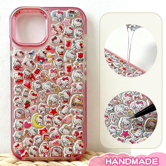 DIY Cartoon Fun Apple Phone Case, Compatible with All Apple iPhone Models