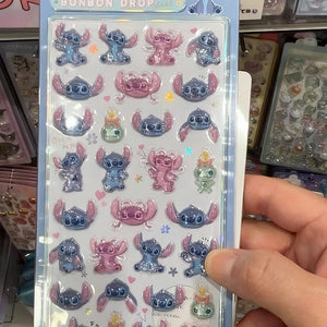 Kawaii Stitch Pattern Phone Case - 3D Cartoon Alien Design - mysquishcase