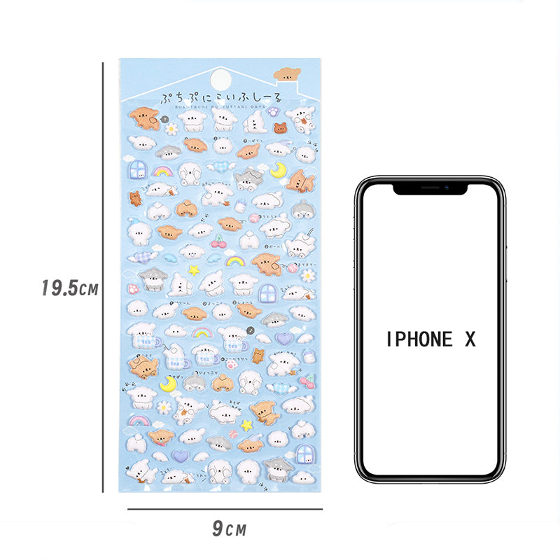 Cartoon Animal 3D Stickers - DIY Phone Case Decorative Decals
