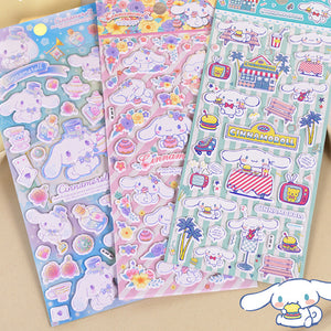 Adorable 3D Cinnamoroll, princess & animal stickers. Soft rubber, squishy texture, food-grade safe, removable & reusable. Perfect for phone cases, DIY crafts. Great for kids & adults!