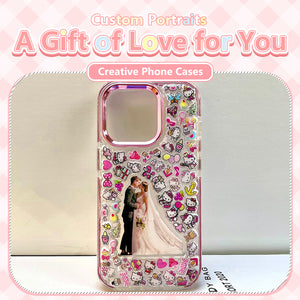Custom Photo Hello Kitty 3D Handmade Epoxy iPhone Case - mysquishcase
