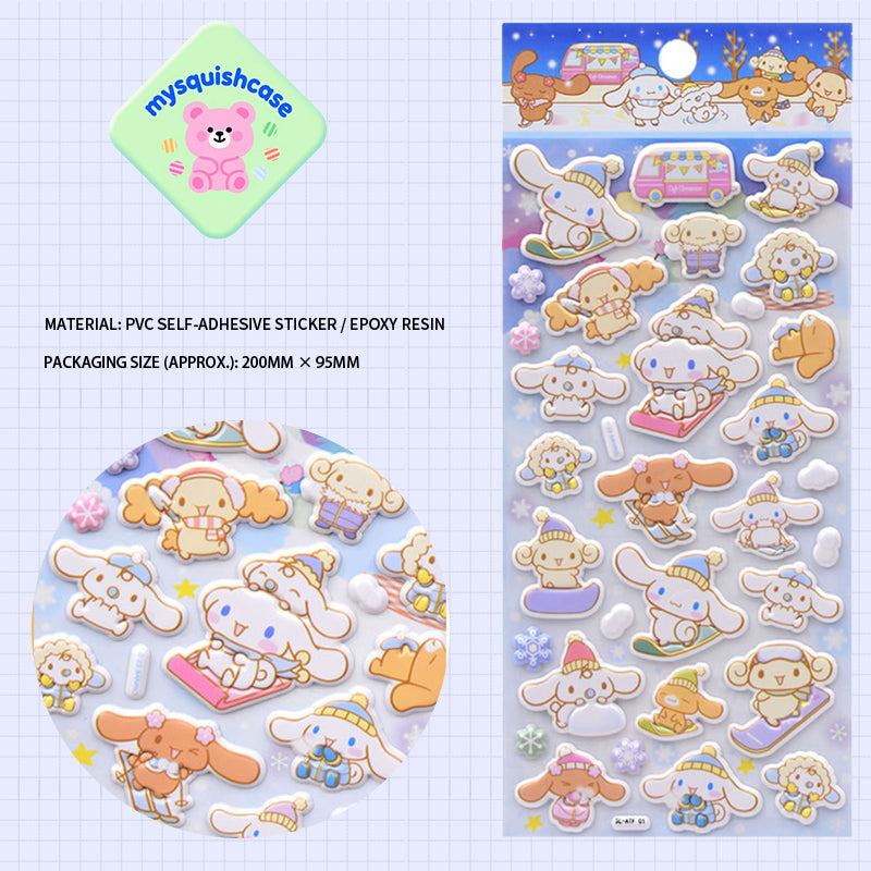 Children's 3D Cinnamoroll/Princess/Animal Stickers - Phone Case Decor