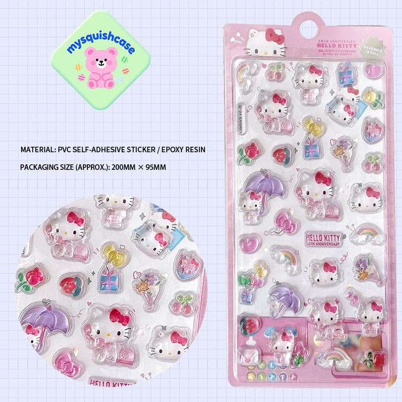 Playful 3D Epoxy Hello Kitty Stickers: Add Kawaii Cuteness to Your DIYs with These Whimsical Pals