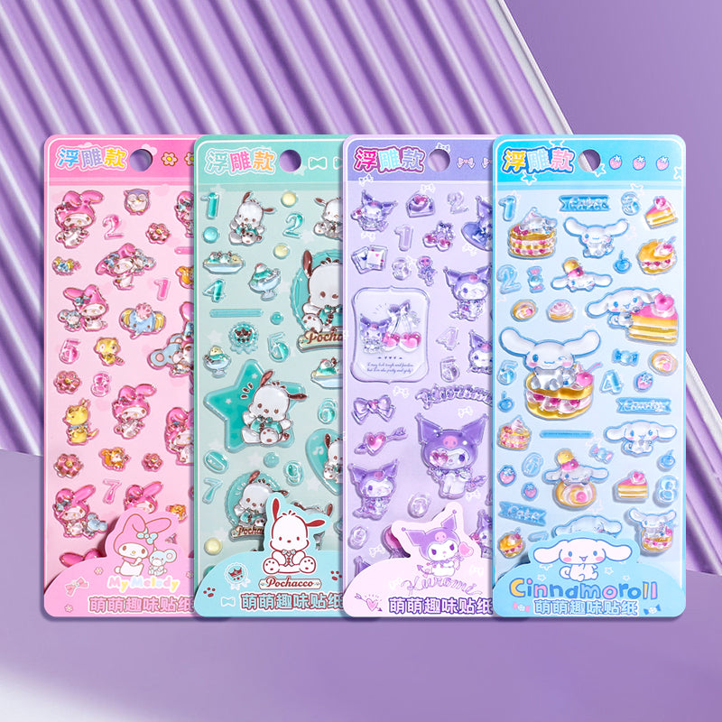 Cartoon Cute & Fun Stickers: Kuromi, Pochacco & My Melody Phone Case Decals