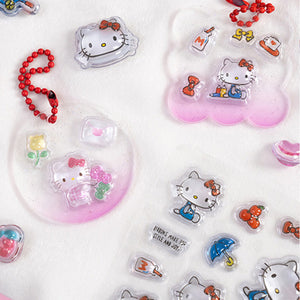 Playful 3D Epoxy Hello Kitty Stickers: Add Kawaii Cuteness to Your DIYs with These Whimsical Pals - mysquishcase