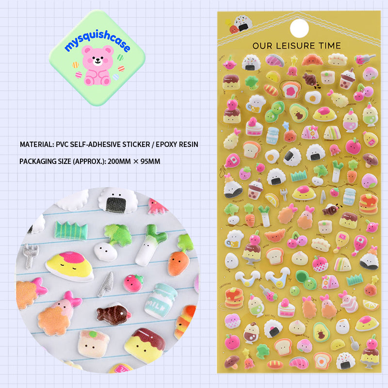 Cute "Little Cutie" Animal 3D Bubble Stickers - Phone Case Decorative Stickers
