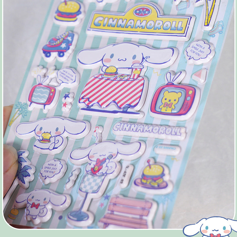 Children's 3D Cinnamoroll/Princess/Animal Stickers - Phone Case Decor