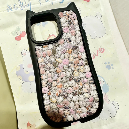 Cute Small Animal Pattern 3D Bubble Stickers - Cup Decoration Stickers