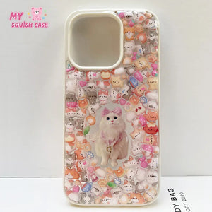 Custom 3D Pet Portrait Phone Case | Handmade Memorial Keepsake - mysquishcase