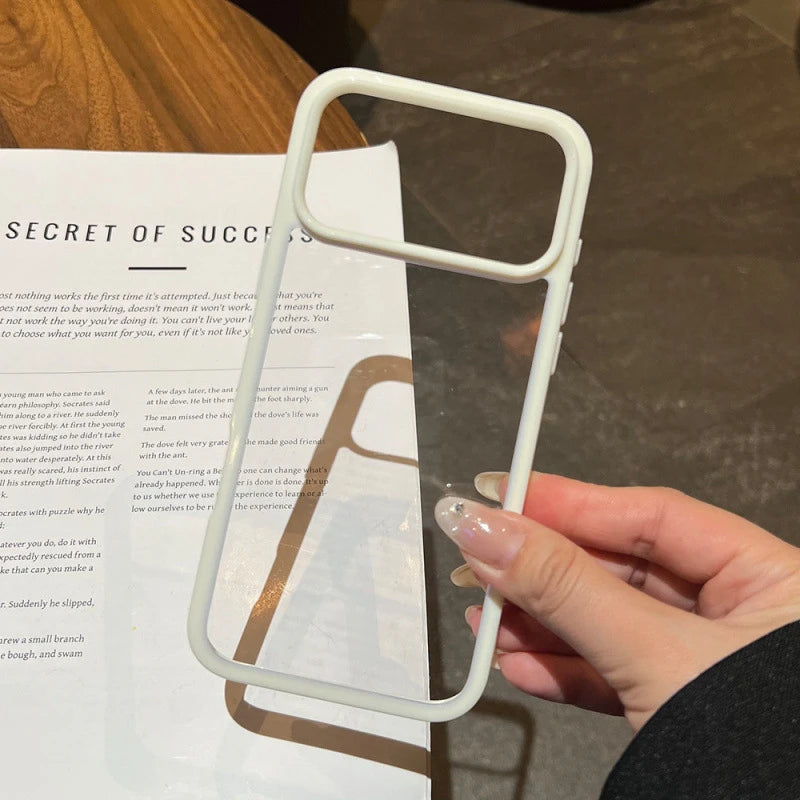 Pastel Clear Bumper Phone Case | Minimalist Hybrid Shockproof Cover - mysquishcase