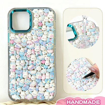 DIY Cartoon Fun Apple Phone Case, Compatible with All Apple iPhone Models
