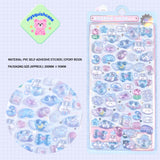 Adorable cartoon PVC self-adhesive stickers perfect for DIY decoration. High-quality kawaii stickers for phone cases, crafts, and personalization. Easy to apply!