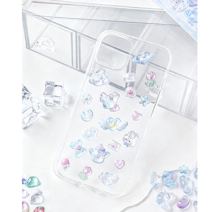 Cute Kawaii 3D Epoxy Resin Self - Adhesive Stickers, Perfect for DIY