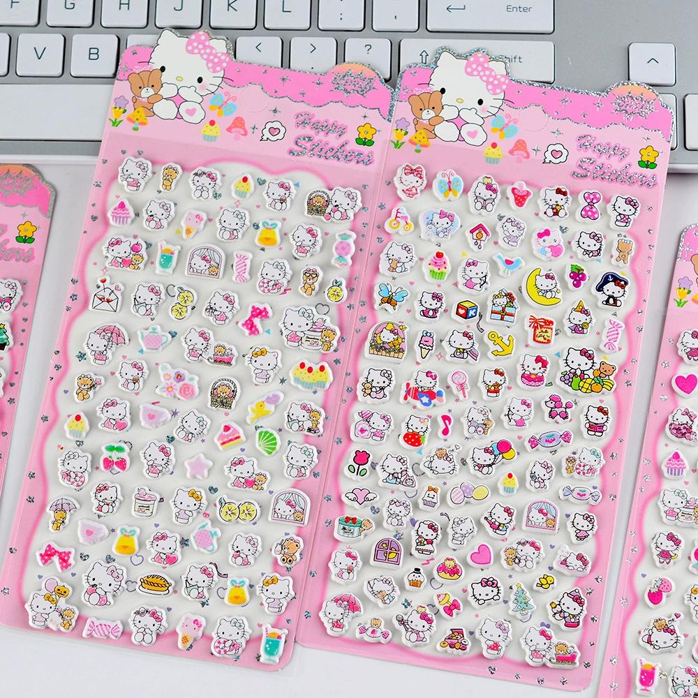 Kitty 3D Phone Case Decorative Stickers - Cartoon DIY Bubble Stickers