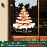2026 Christmas Decoration Window Stickers - Christmas Tree, Store Display Scene Static Clings & Window Decals