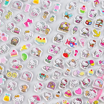 Kitty 3D Phone Case Decorative Stickers - Cartoon DIY Bubble Stickers