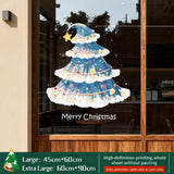 2026 Christmas Decoration Window Stickers - Christmas Tree, Store Display Scene Static Clings & Window Decals