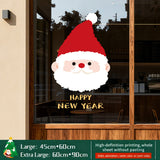 2026 Christmas Decoration Window Stickers - Christmas Tree, Store Display Scene Static Clings & Window Decals