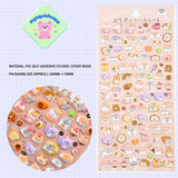 Adorable 3D embossed cartoon stickers with crystal effect. Perfect for decorating phone cases, laptops, tablets. Easy to apply, removable & reusable. Unique designs for personalization!