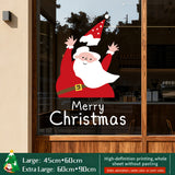 2026 Christmas Decoration Window Stickers - Christmas Tree, Store Display Scene Static Clings & Window Decals