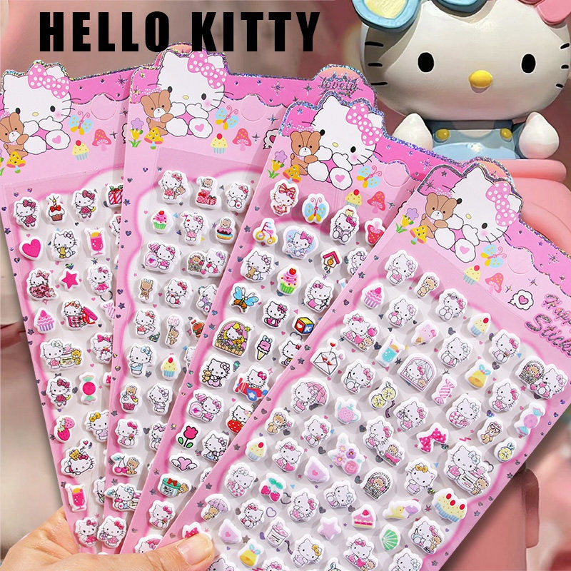 Handmade Hello Kitty & Bling Frame Collage Clear iPhone Case - mysquishcase