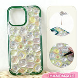  Adorable Hello Kitty clear phone case with blue trim for iPhone. Transparent Sanrio design, protective & stylish. Perfect kawaii accessory for Hello Kitty fans. Custom cute case!
