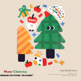 Christmas Anti-Static Glass Door Creative Stickers - Decorations
