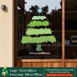 2026 Christmas Decoration Window Stickers - Christmas Tree, Store Display Scene Static Clings & Window Decals