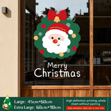 2026 Christmas Decoration Window Stickers - Christmas Tree, Store Display Scene Static Clings & Window Decals