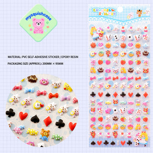 3D Bubble Stickers - Mini Cartoon Animal Phone Case Stickers - mysquishcase