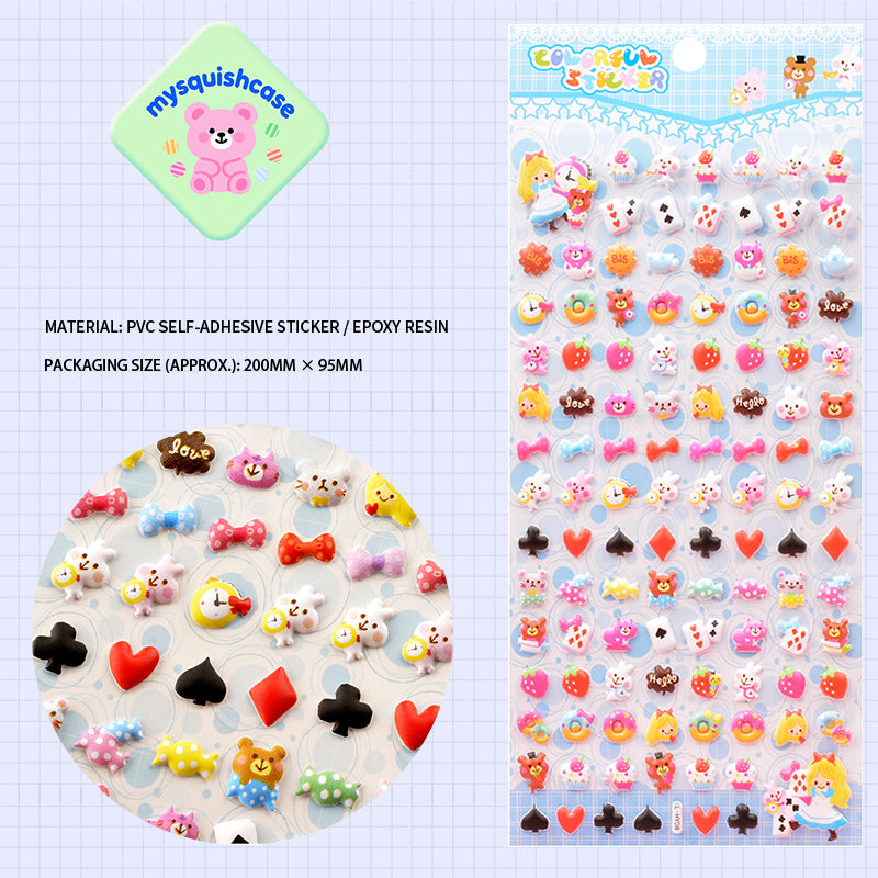 3D Bubble Stickers - Mini Cartoon Animal Phone Case Stickers - mysquishcase