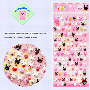 3D Bubble Stickers - Mini Cartoon Animal Phone Case Stickers - mysquishcase