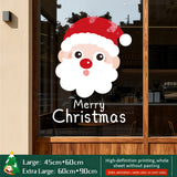 2026 Christmas Decoration Window Stickers - Christmas Tree, Store Display Scene Static Clings & Window Decals