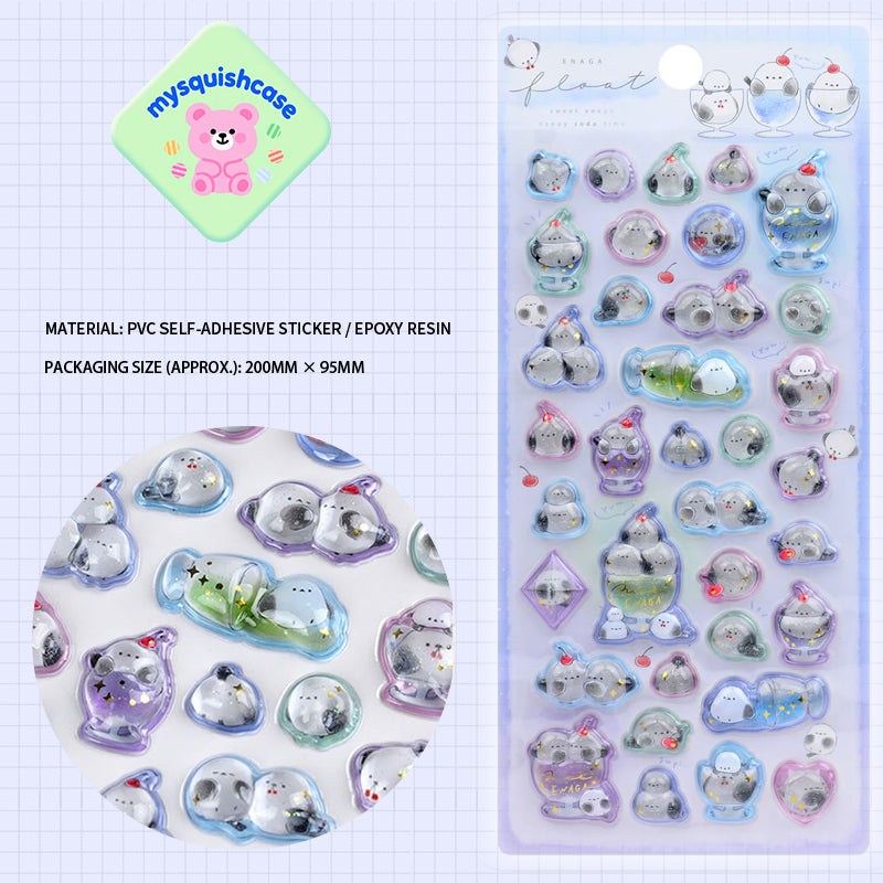 Playful 3D Epoxy Seal Stickers: Add Squishy Cuteness to Your DIYs with These Whimsical Pals