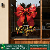 2026 Christmas Decoration Window Stickers - Christmas Tree, Store Display Scene Static Clings & Window Decals