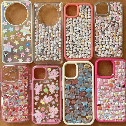 Cute Small Animal Pattern 3D Bubble Stickers - Cup Decoration Stickers