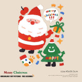 Christmas Anti-Static Glass Door Creative Stickers - Decorations
