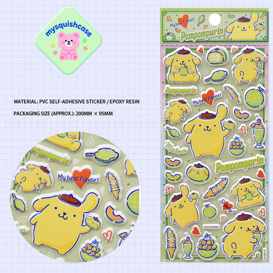 3D Pompompurin Phone Case Decorative Stickers - DIY Phone Case Supplies