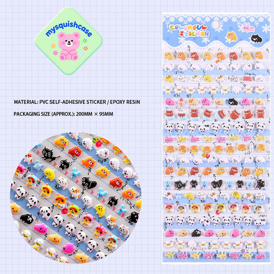 Mini Cute Pet Paradise - Themed 3D Bubble Gum Stickers