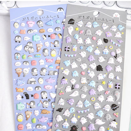 Cartoon Animal 3D Stickers - DIY Phone Case Decorative Decals