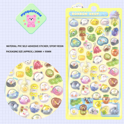 Cute Crystal 3D Phone Case Decorative Stickers