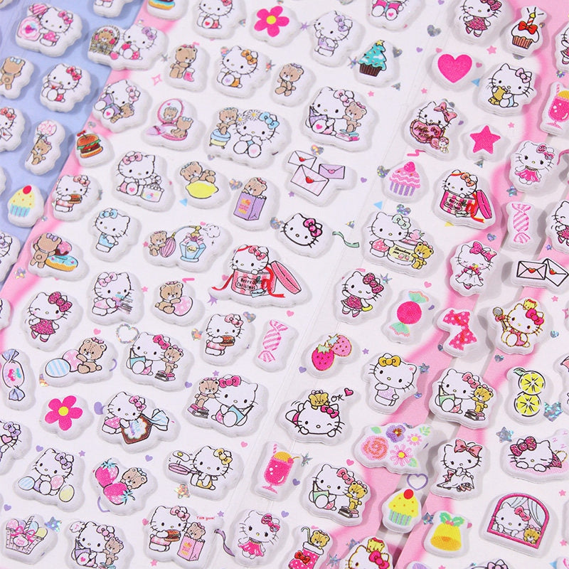 Handmade Hello Kitty & Bling Frame Collage Clear iPhone Case - mysquishcase