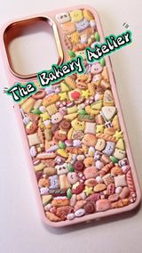 3D Cute Bakery Atelier Phone Case | Handcrafted Kawaii Bread & Pastry Cover