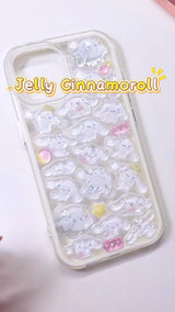 3D Cute Cinnamoroll Phone Case | Pastel White Kawaii Tea Party Cover