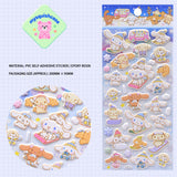 Adorable 3D Cinnamoroll, princess & animal stickers. Soft rubber, squishy texture, food-grade safe, removable & reusable. Perfect for phone cases, DIY crafts. Great for kids & adults!