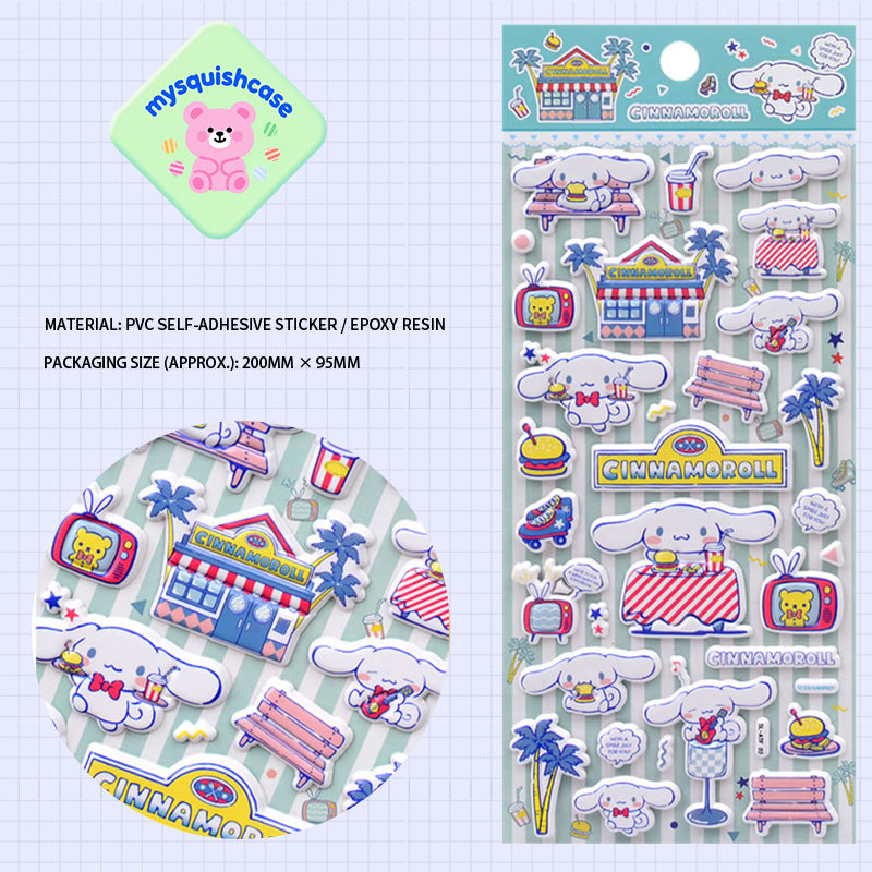 Children's 3D Cinnamoroll/Princess/Animal Stickers - Phone Case Decor