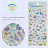 Adorable 3D crystal animal stickers with lapis lazuli & laser effect. High-transparency, odorless, residue-free. Perfect for phone cases, DIY crafts. Great for kids, teens & adults!