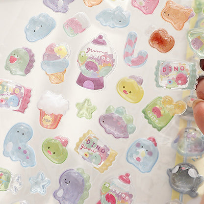 Adorable 3D Epoxy Stickers: Animal & Food Designs for DIY Fun