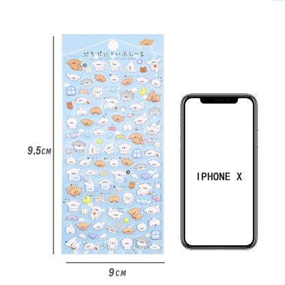 3D Animal Stereo Kids' Stickers - Cartoon Handmade Phone Case Decorative Decals